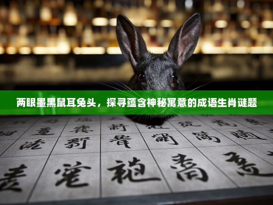 两眼墨黑鼠耳兔头,探寻蕴含神秘寓意的成语生肖谜题 两眼墨黑鼠耳兔头,探寻蕴含神秘寓意的成语生肖谜题
