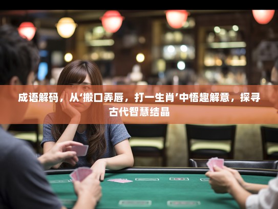 成语解码,从‘搬口弄唇,打一生肖’中悟趣解意,探寻古代智慧结晶 成语解码,从‘搬口弄唇,打一生肖’中悟趣解意,探寻古代智慧结晶