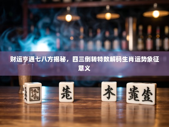 财运亨通七八方揭秘,四三倒转特数解码生肖运势象征意义 财运亨通七八方揭秘,四三倒转特数解码生肖运势象征意义