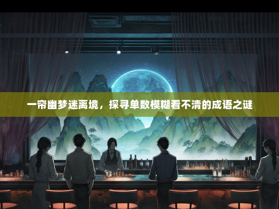 一帘幽梦迷离境,探寻单数模糊看不清的成语之谜 一帘幽梦迷离境,探寻单数模糊看不清的成语之谜