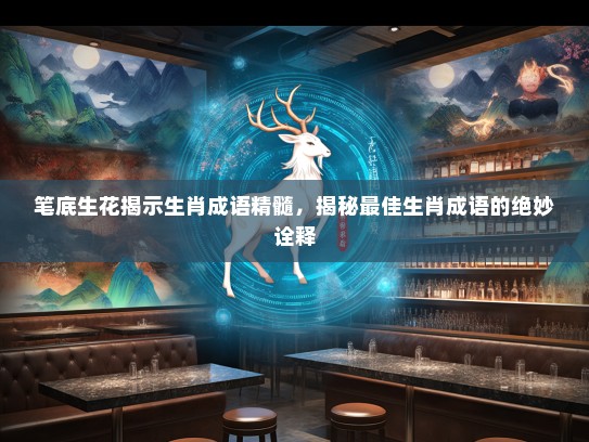 笔底生花揭示生肖成语精髓,揭秘最佳生肖成语的绝妙诠释 笔底生花揭示生肖成语精髓,揭秘最佳生肖成语的绝妙诠释