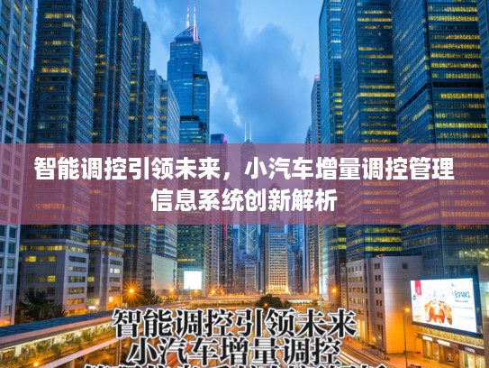 智能调控引领未来，小汽车增量调控管理信息系统创新解析