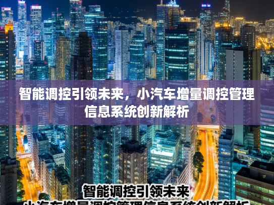 智能调控引领未来，小汽车增量调控管理信息系统创新解析