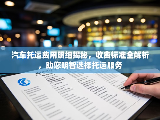 汽车托运费用明细揭秘，收费标准全解析，助您明智选择托运服务