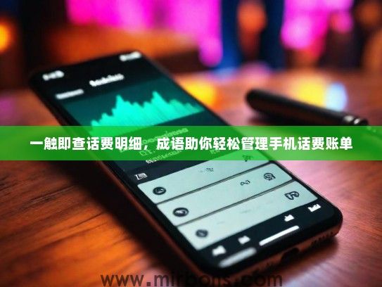 一触即查话费明细，成语助你轻松管理手机话费账单