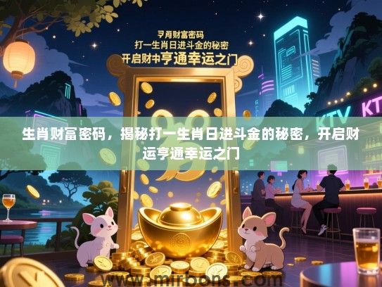 生肖财富密码，揭秘打一生肖日进斗金的秘密，开启财运亨通幸运之门