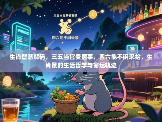 生肖智慧解码,三五当官贵居事,四六能不闲采拾,生肖鼠的生活哲学与命运轨迹 生肖智慧解码,三五当官贵居事,四六能不闲采拾,生肖鼠的生活哲学与命运轨迹