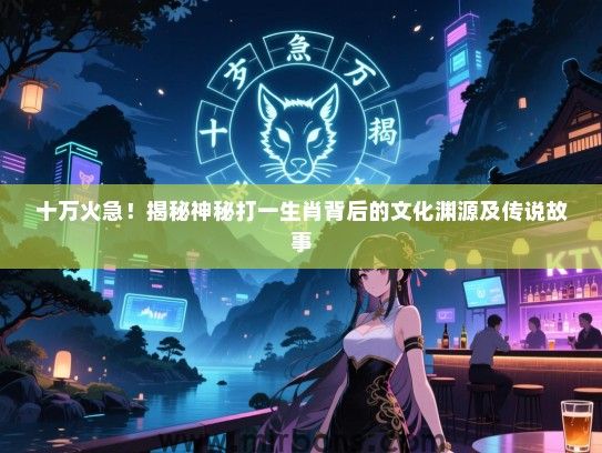 十万火急!揭秘神秘打一生肖背后的文化渊源及传说故事 十万火急!揭秘神秘打一生肖背后的文化渊源及传说故事